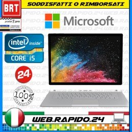 NOTEBOOK TABLET MICROSOFT SURFACE BOOK 1 13" CPU I5-6300 RAM 8GB SSD256GB FULL HD