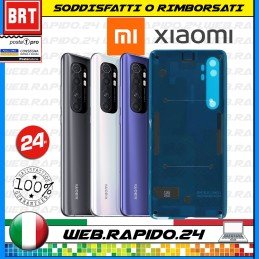 BACK COVER SCOCCA POSTERIORE VETRO+BIADESIVO XIAOMI MI NOTE 10 LITE M2002F4LG