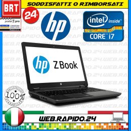 PC NOTEBOOK PORTATILE HP ZBOOK15 CPU I7-4 G1 RAM 8GB SSD 500GB 15,6" WIN 11
