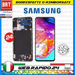 D53_DISPLAY LCD+TOUCH SCREEN+FRAME SAMSUNG GALAXY A70 SM-A705 A705F VETRO LEGGI