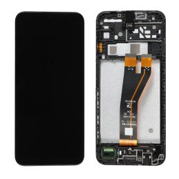 DISPLAY LCD+TOUCH SCREEN PER SAMSUNG GALAXY A14 A145RF SCHERMO VETRO NERO_24H ORIGINALE
