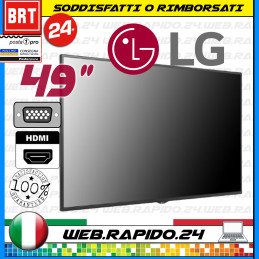 PC MONITOR LG 49UH5C-B 49" POLLICI 3840 x 2160 4K ULTRA HD HDMI NERO PER NEGOZI