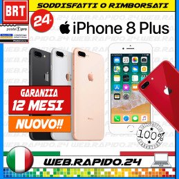 S67_NUOVO! APPLE IPHONE 8 PLUS 64GB ROSSO - RED GARANZIA ITALIA LEGGERE!