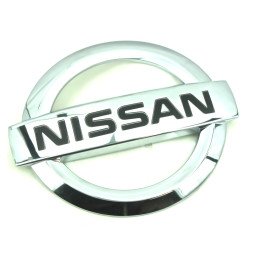 NUOVO_STEMMA LOGO EMBLEMA SCRITTA NISSAN 03-09 350Z 09-370Z CROMATO +BIADESIVO
