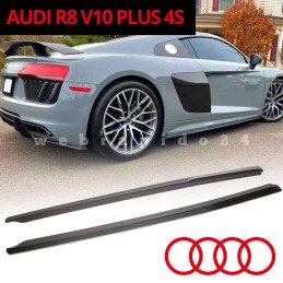 MINIGONNA LATERALE DESTRA CARBONIO PER AUDI R8 V10 PLUS 4S (2 GEN) COUPE' SPYDER