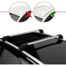 KIT BARRE TETTO PORTAPACCHI PORTATUTTO AUDI Q5 Q3 SPORTBACK TFSI DA 2009 A 2016