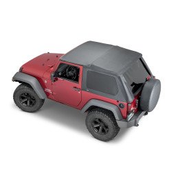 CAPPOTTA IN TELA SOFT TOP PER JEEP WRANGLER 2 PORTE JK 2007-2018 TELAIO + STAFFE