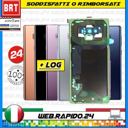 SCOCCA POSTERIORE VETRO+BIADESIVO+LENTE PER SAMSUNG NOTE 9 SM-N960F BACK COVER!