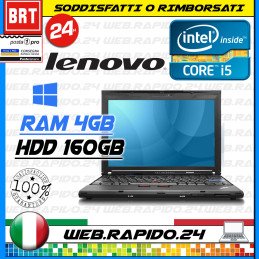 PC NOTEBOOK PORTATILE LENOVO X201 12,1" CPU I3 M350 RAM 4GB SSD 128GB WIN11 A++