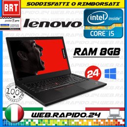 NOTEBOOK LENOVO THINKPAD T480 14" INTEL i5-7350U RAM 8 GB SSD 256GB WEBCAM WIN11